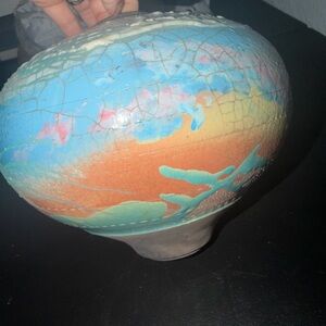 Vibrant Ceramic Art Vase